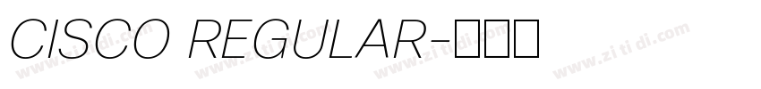 CISCO REGULAR字体转换